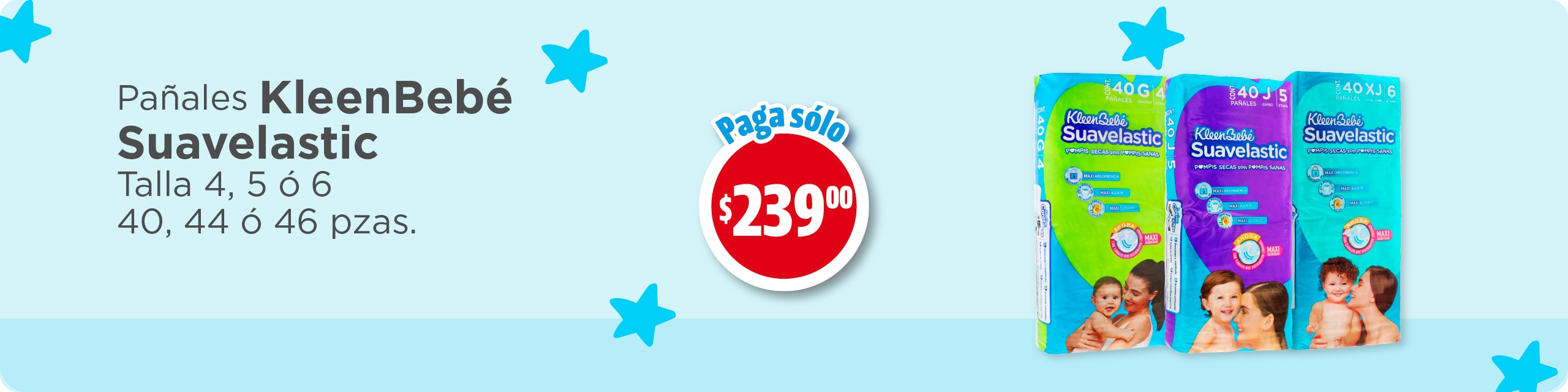 Suavelastic paga s&oacute;lo $239 pesos